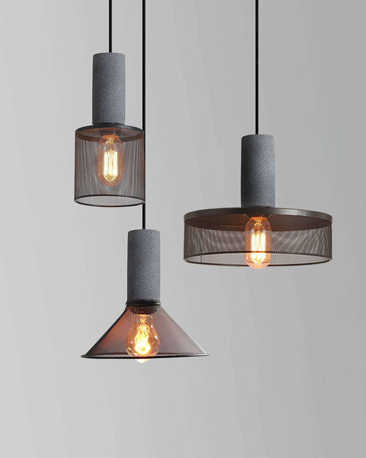 Xiyel Cement Mesh Pendant Light