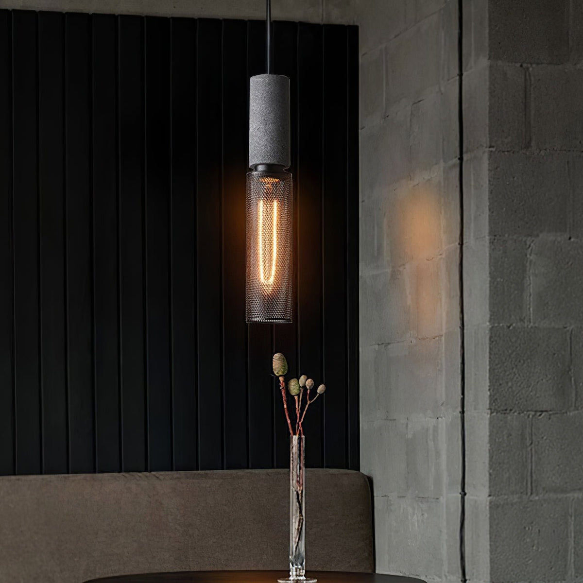 Xiyel Cement Mesh Pendant Light