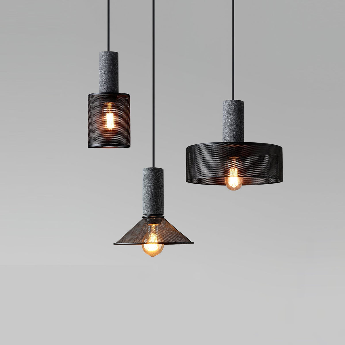 Xiyel Cement Mesh Pendant Light