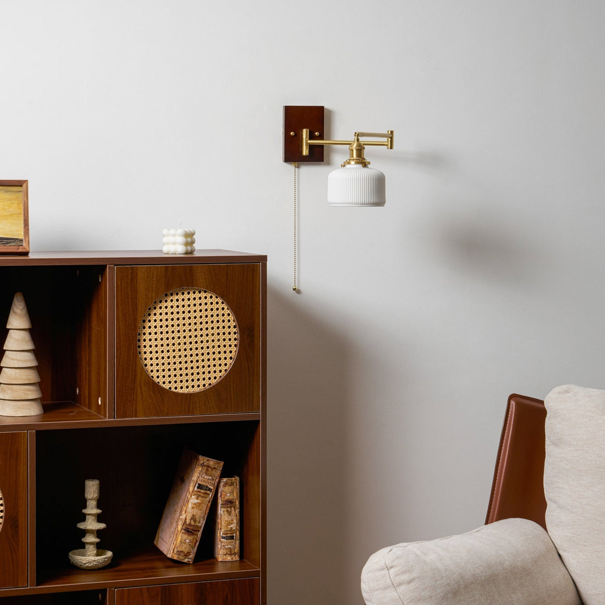 Bosia Ceramic Geometry Indoor Wall Light