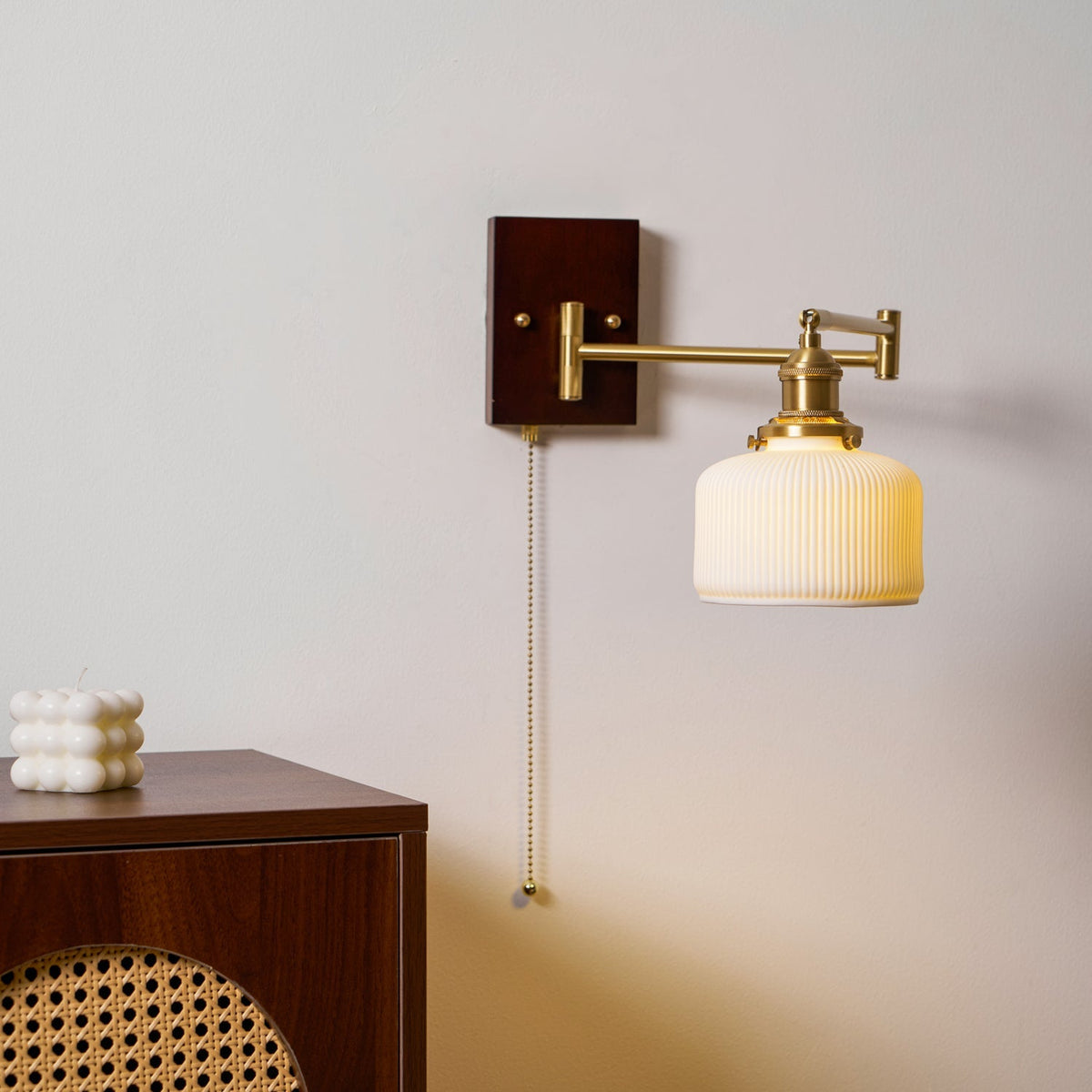Bosia Ceramic Geometry Indoor Wall Light