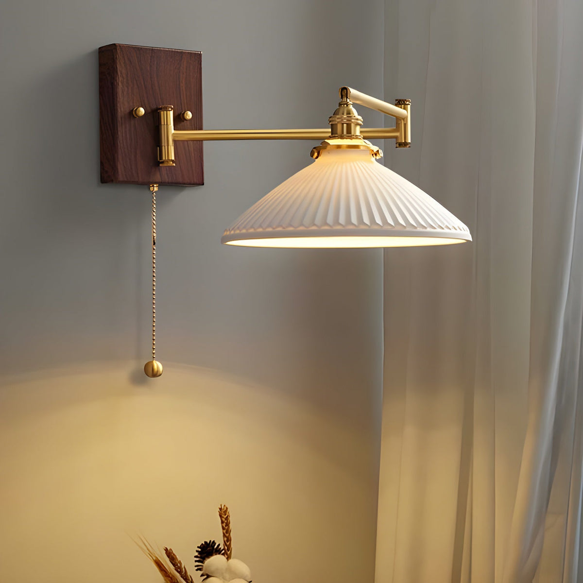 Bosia Ceramic Geometry Indoor Wall Light