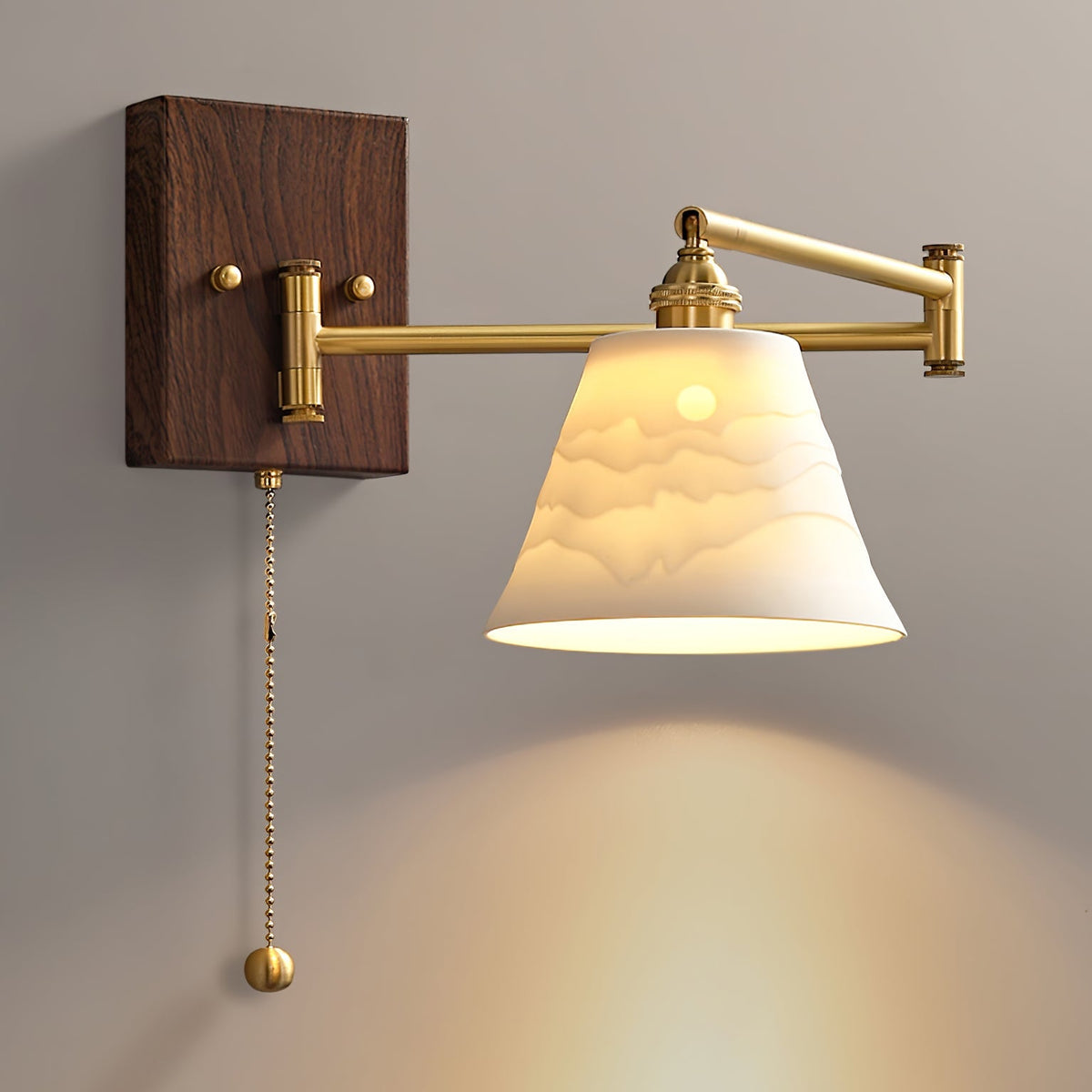 Bosia Ceramic Geometry Indoor Wall Light