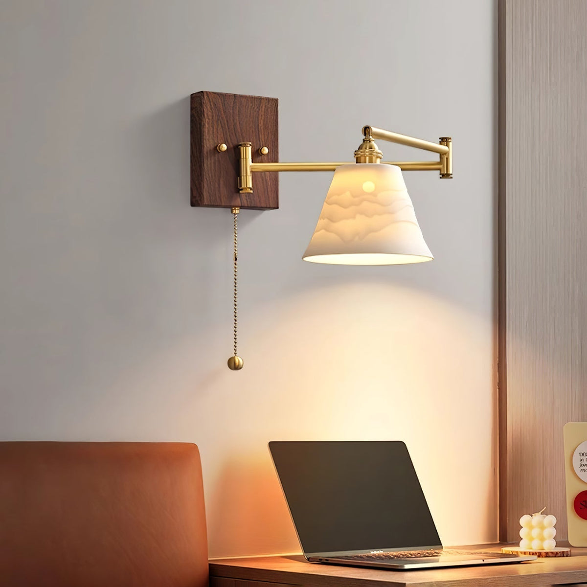 Bosia Ceramic Geometry Indoor Wall Light