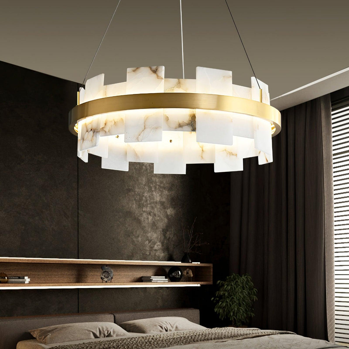 Kivren Alabaster Chandelier Light