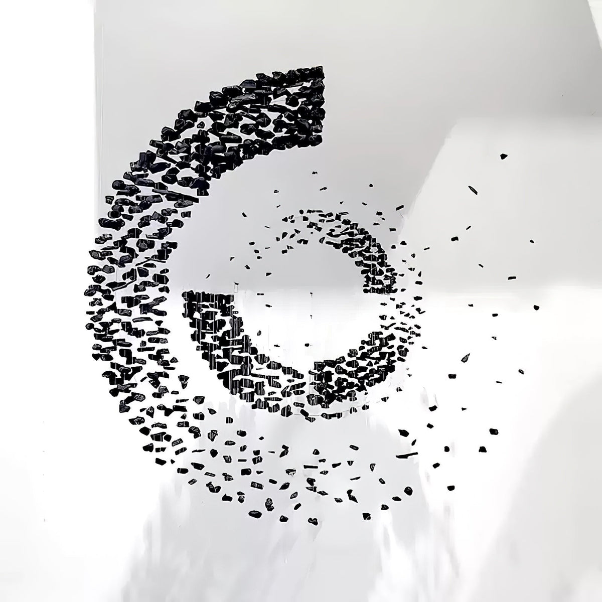 Arsilus Charcoal Stone Sculptural Chandelier Orbicular