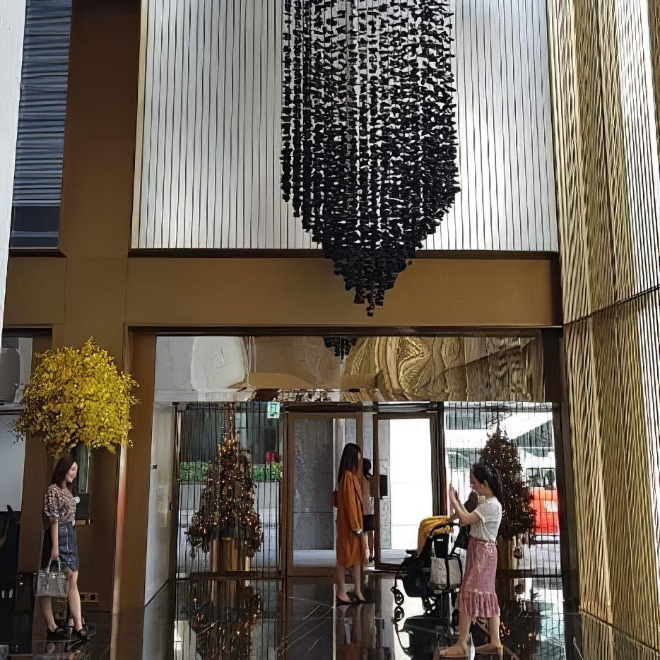 Jemei Black Stones Chandelier