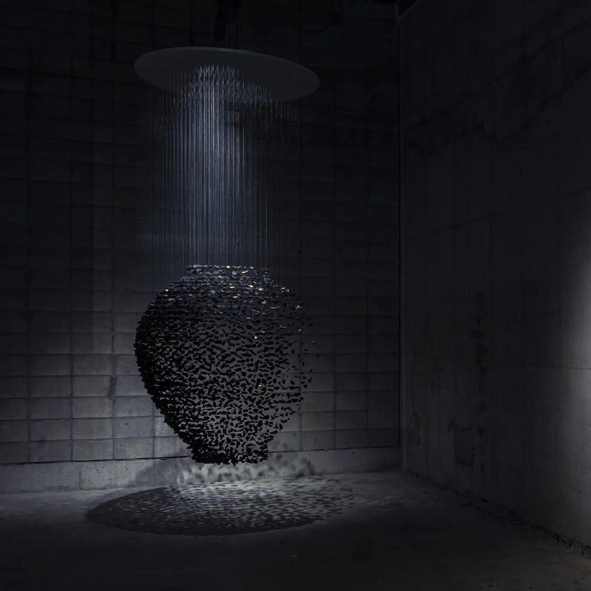 Jemei Black Stones Chandelier