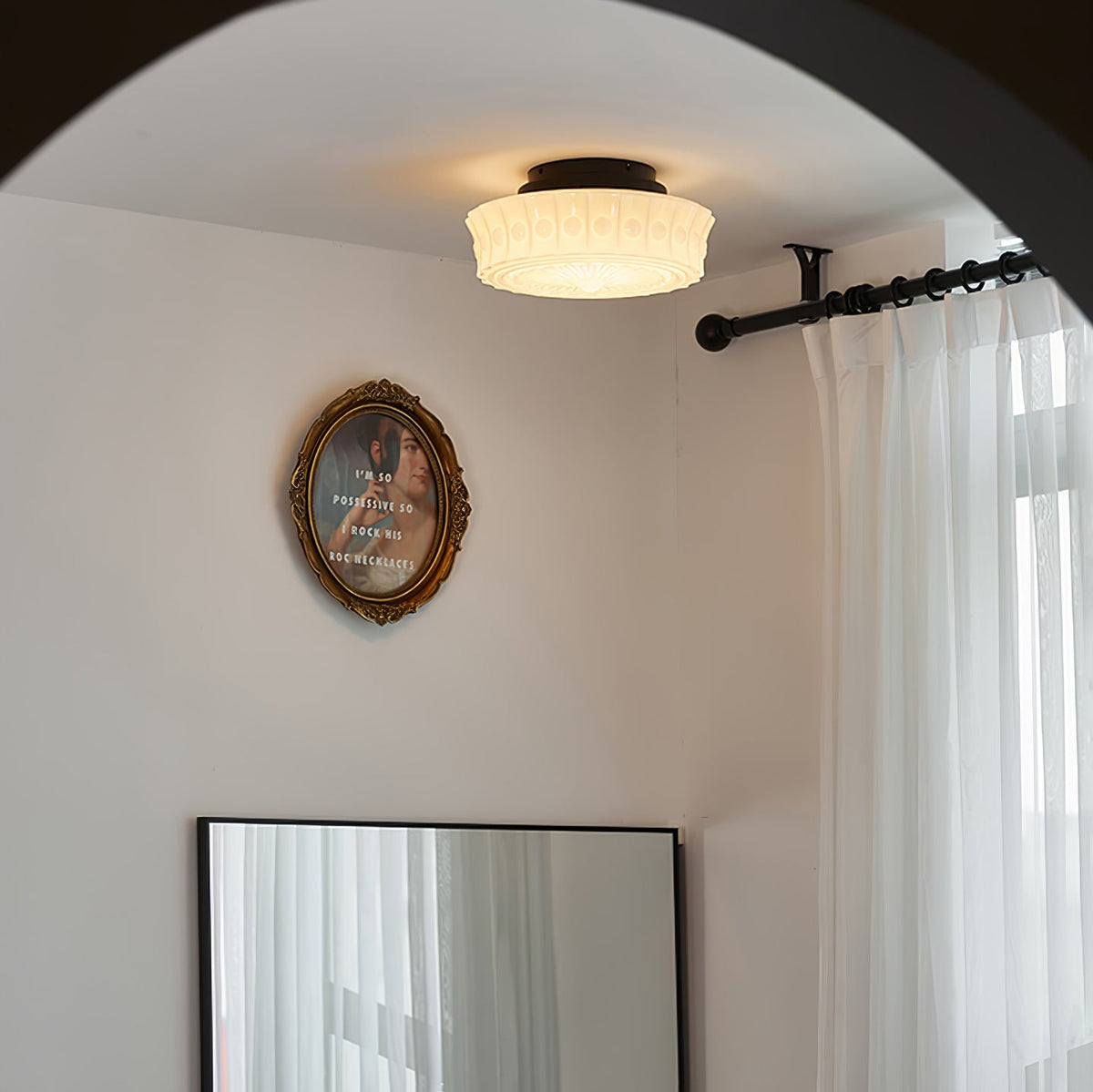 Jeiya Charles Edwards Flush Mount Ceiling Light