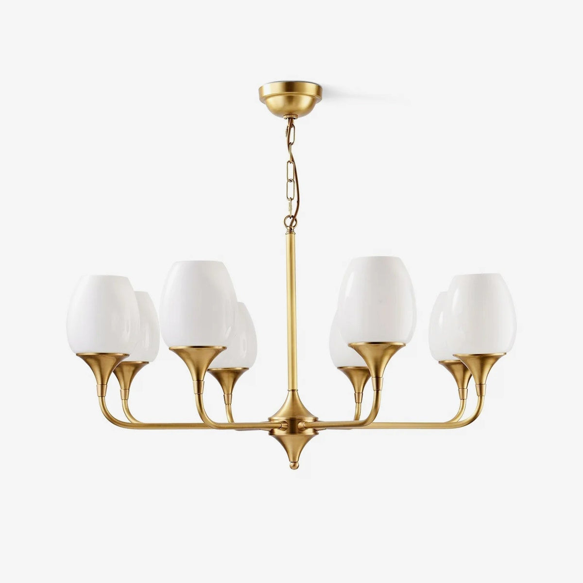 Gleam Elegant Brass Chandelier