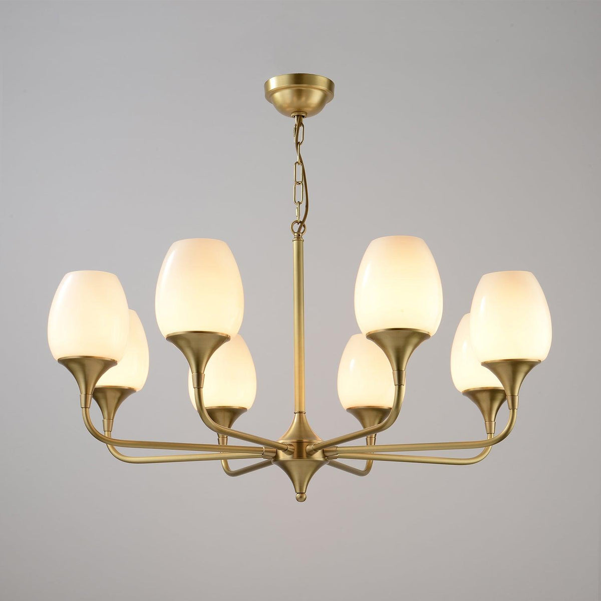Gleam Elegant Brass Chandelier