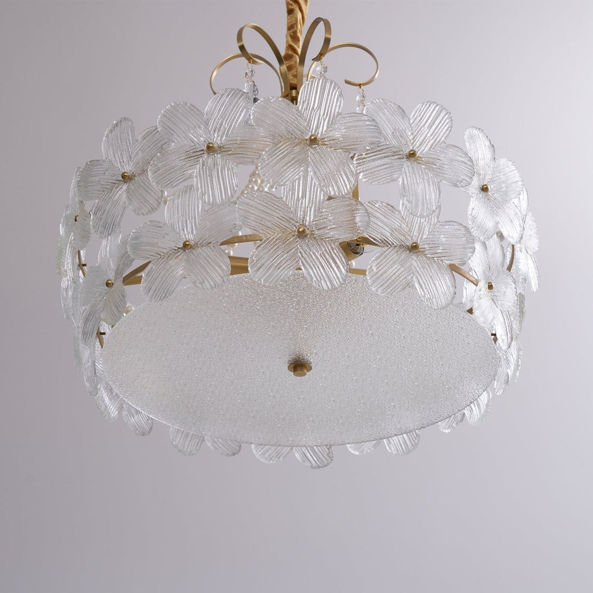 Hydrangea Glass Chandelier