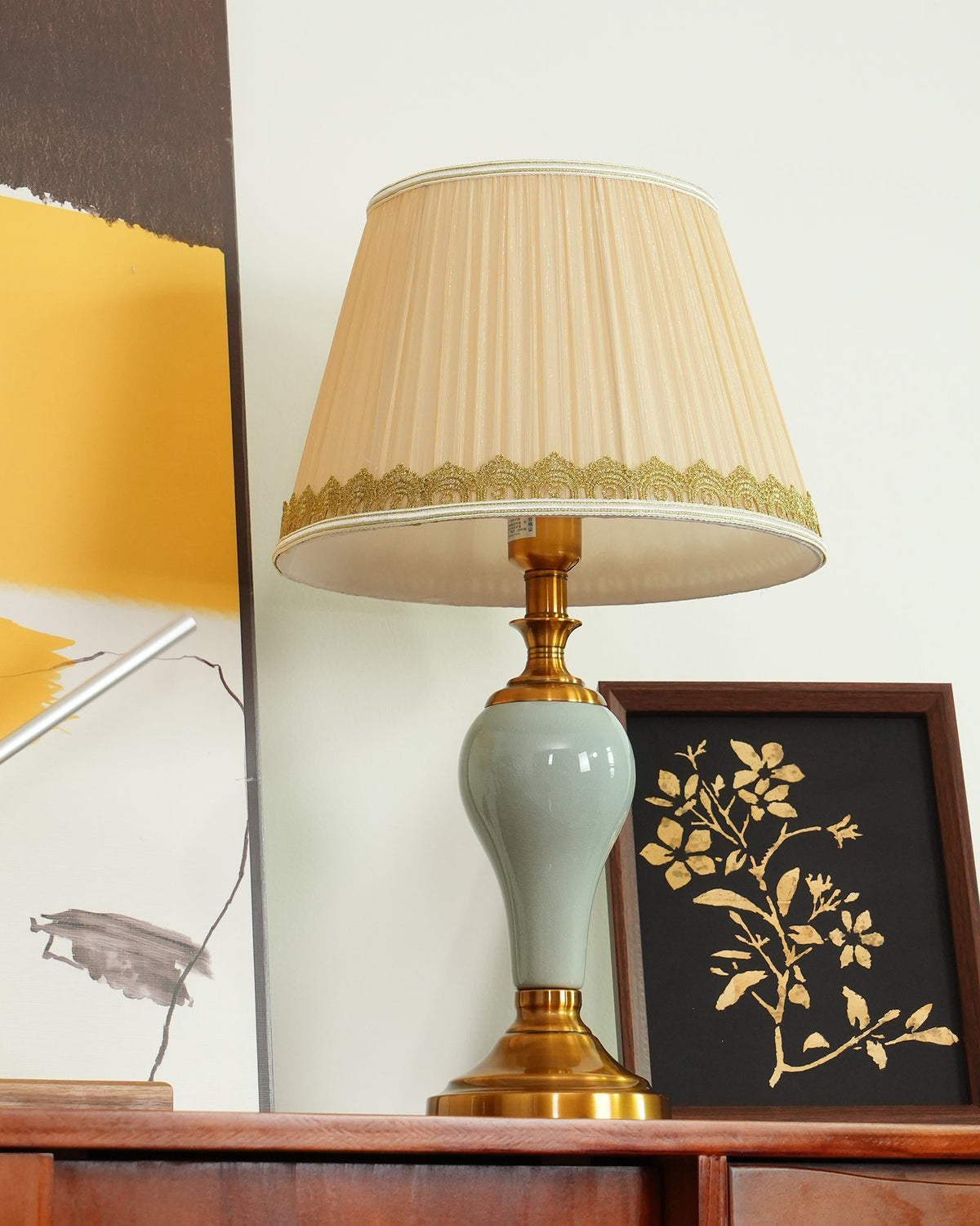 Mirova Ceramic Fabric Table Lamp