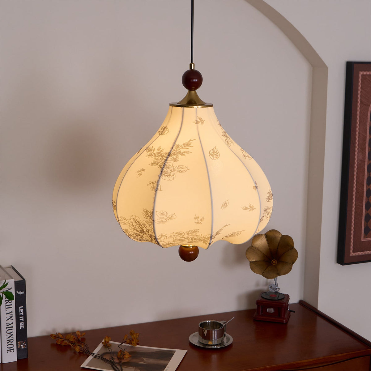Favian Vintage Wood Pendant Lamp