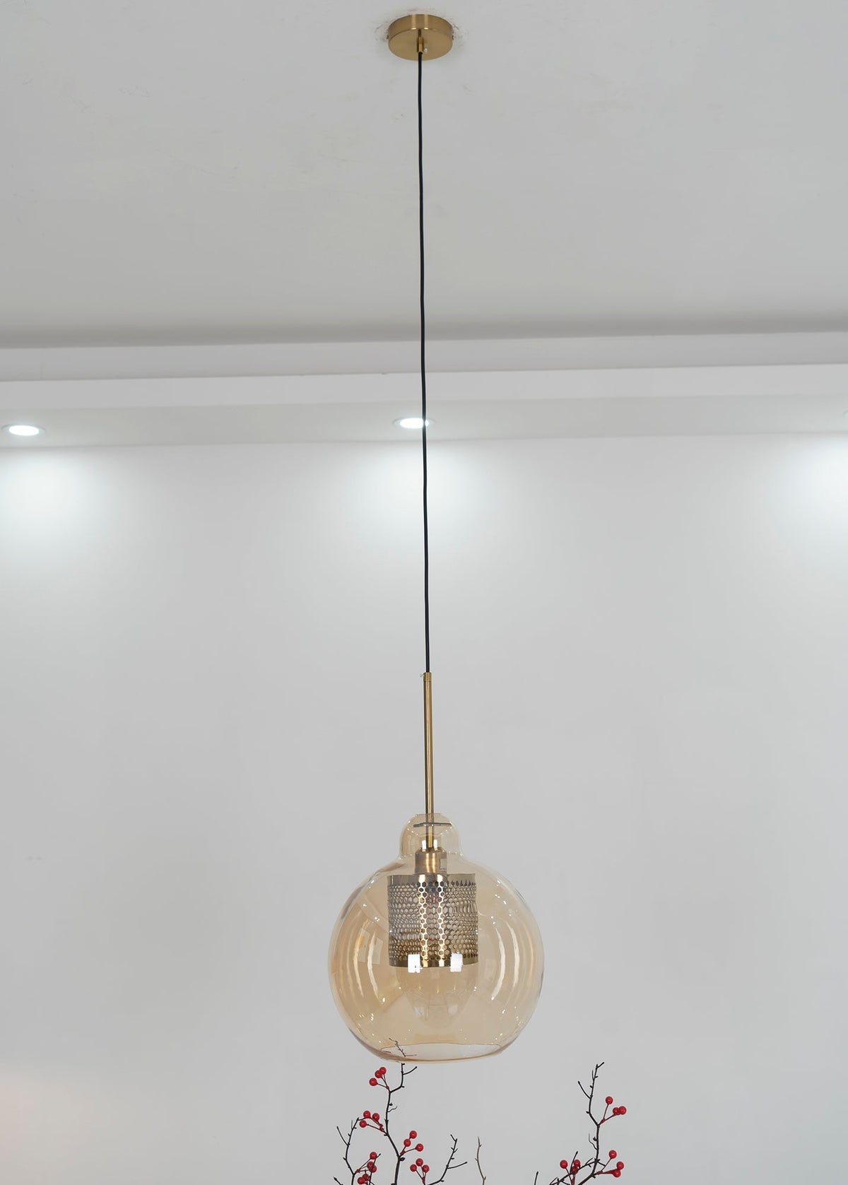 Veleine Pendant Lamp Chiswick Glass for Living Room