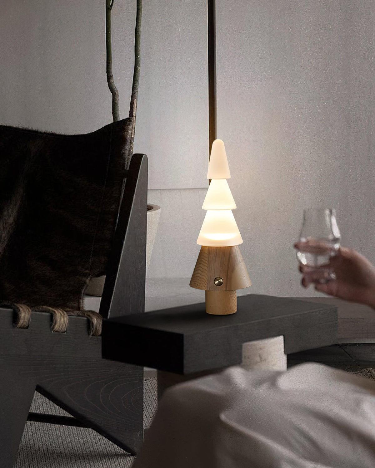 Elveette Modern Wood Table Lamp