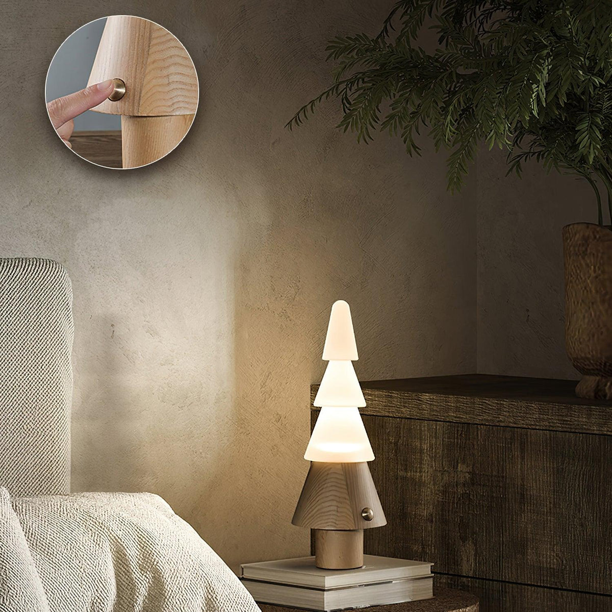 Elveette Modern Wood Table Lamp
