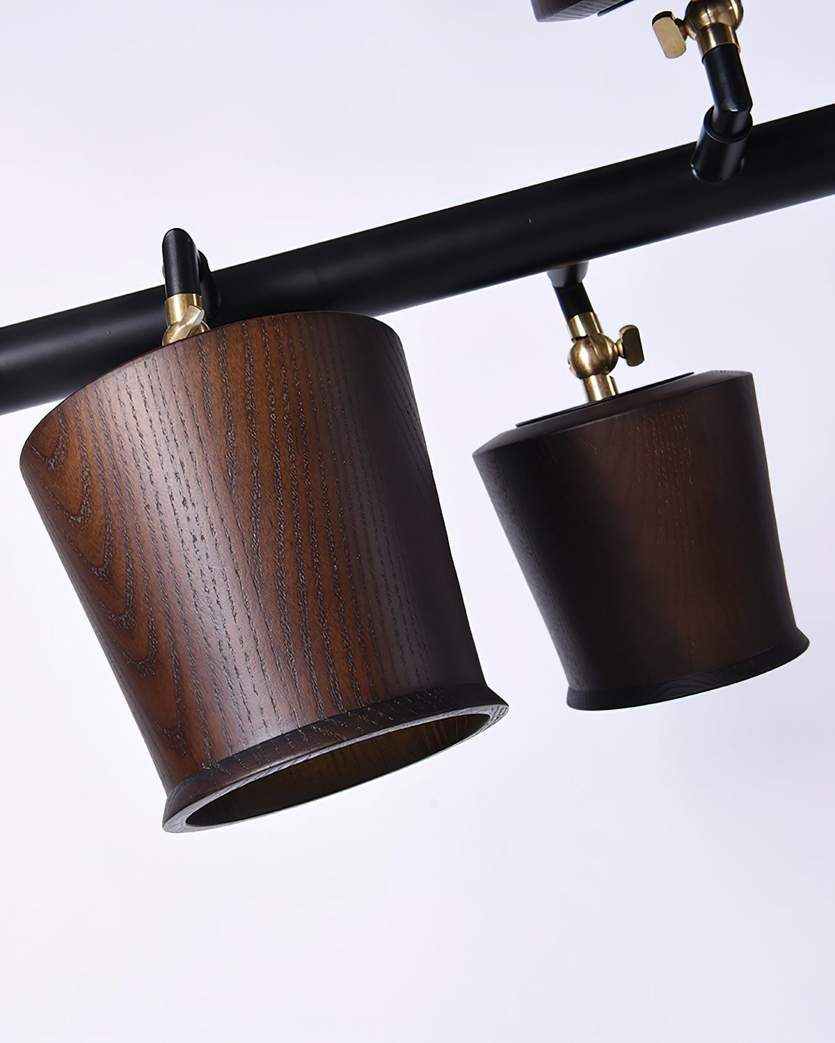 Avelira Rustic Wood Globe Linear Pendant Light