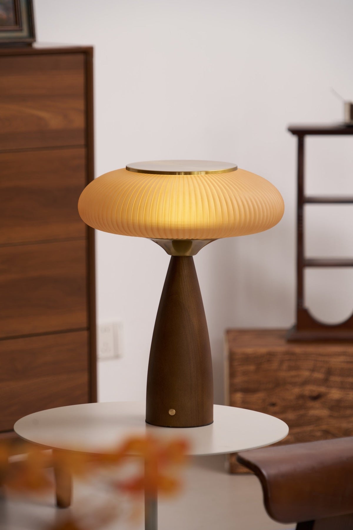Syleena Wood Scandinavian Table Lamp