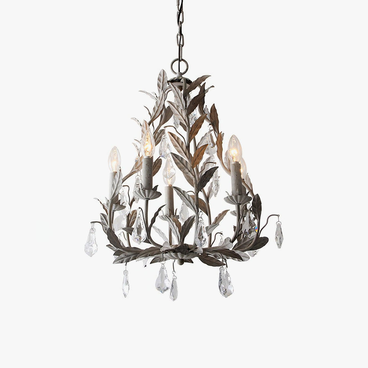 Sylvia Vintage Glass Chandelier