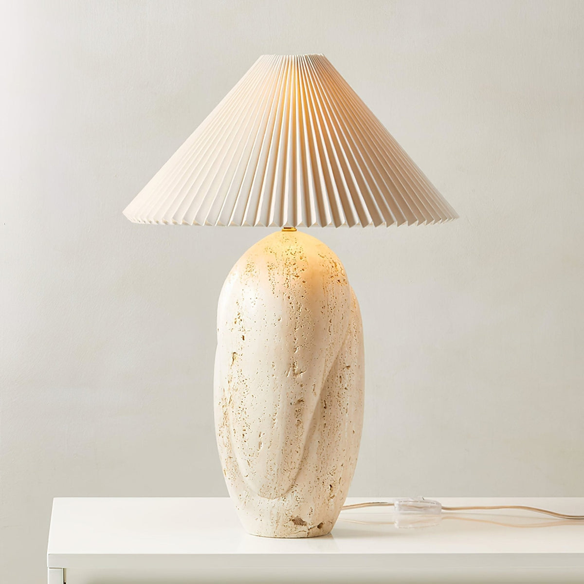 Eursolir Travertine Table Lamp