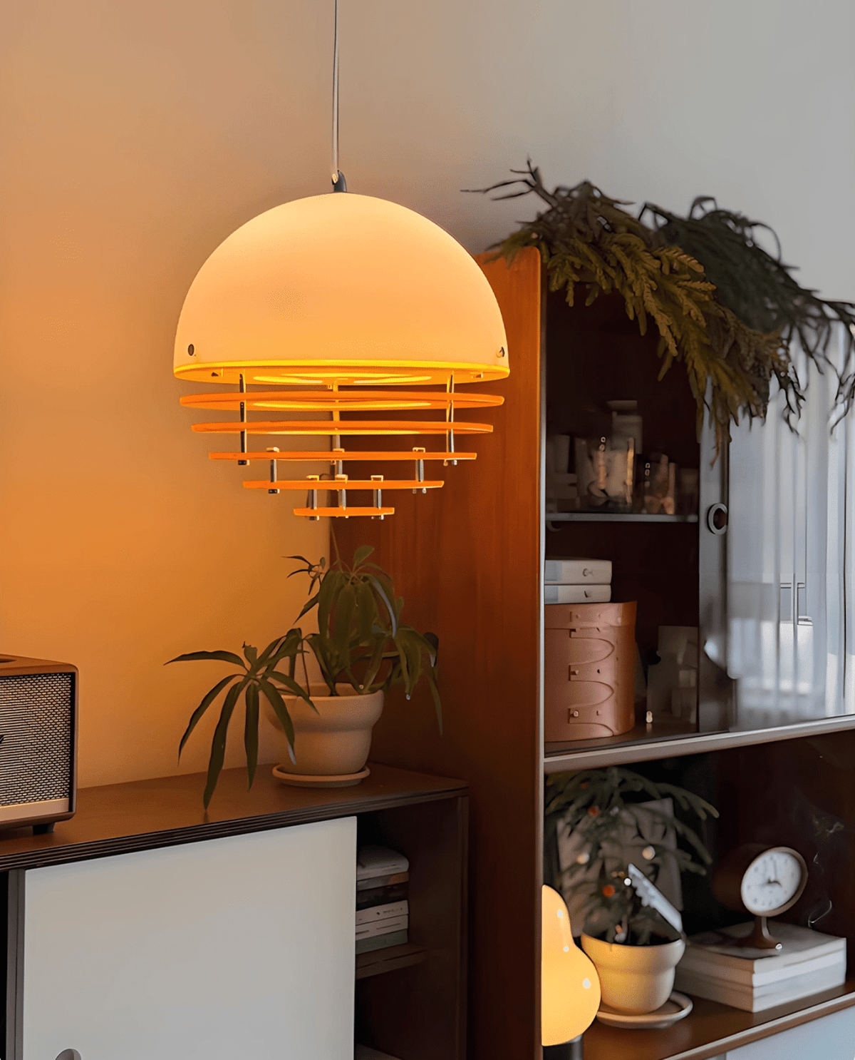 Esme Orange Layered Pendant Lamp