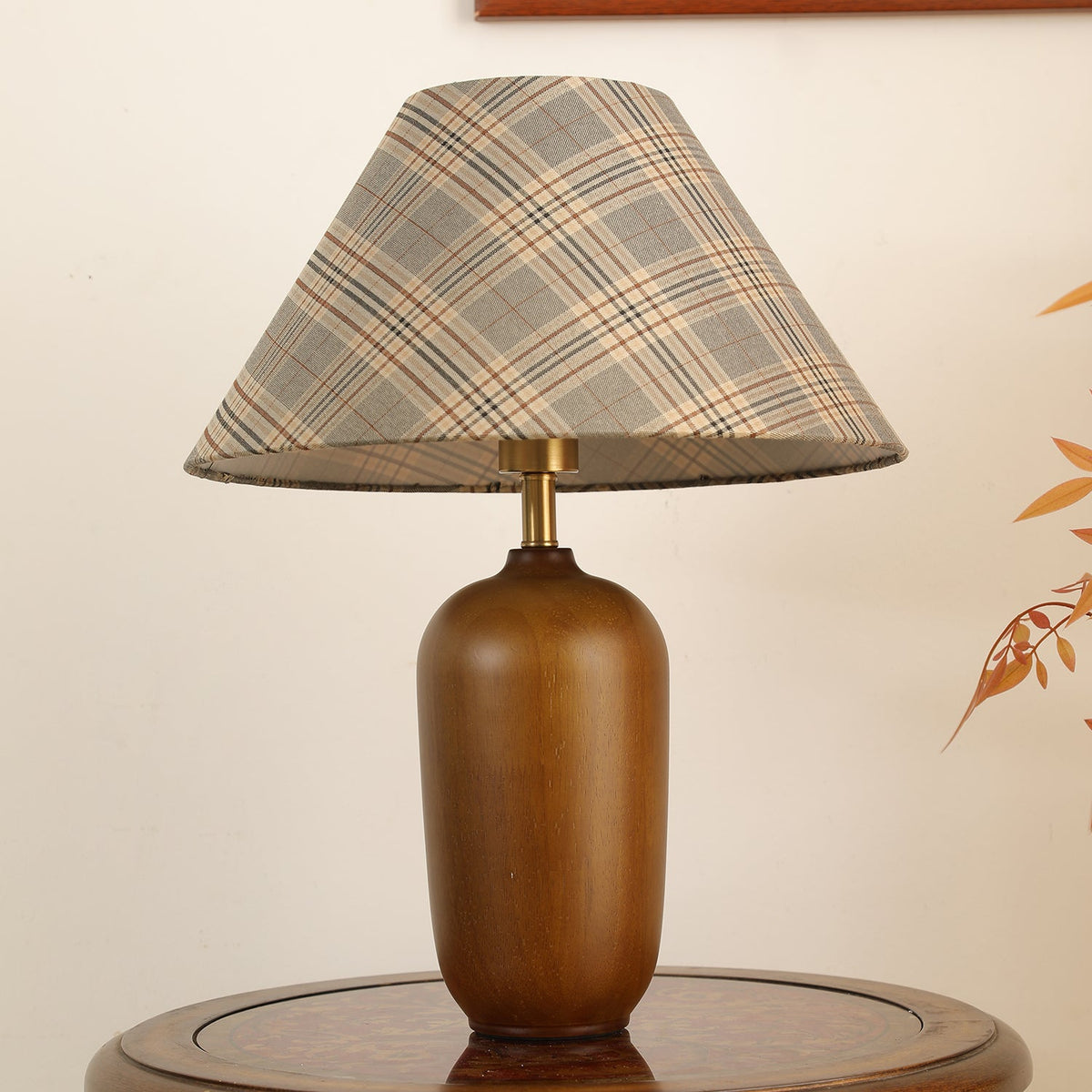 Sienna Wood & Fabric Classic Table Lamp
