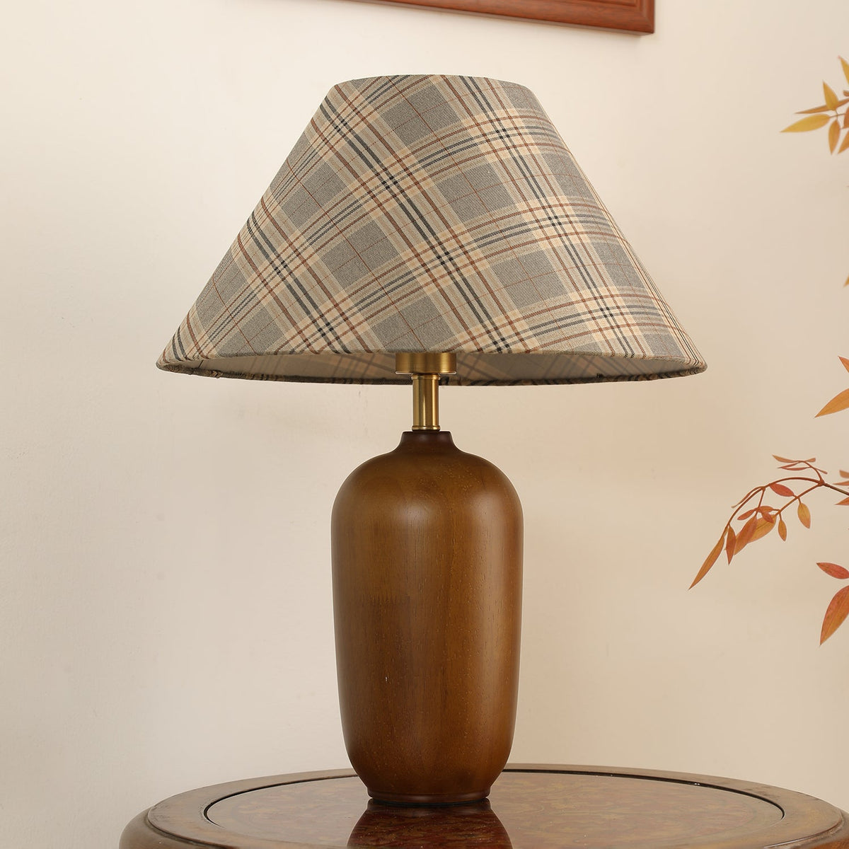 Sienna Wood & Fabric Classic Table Lamp