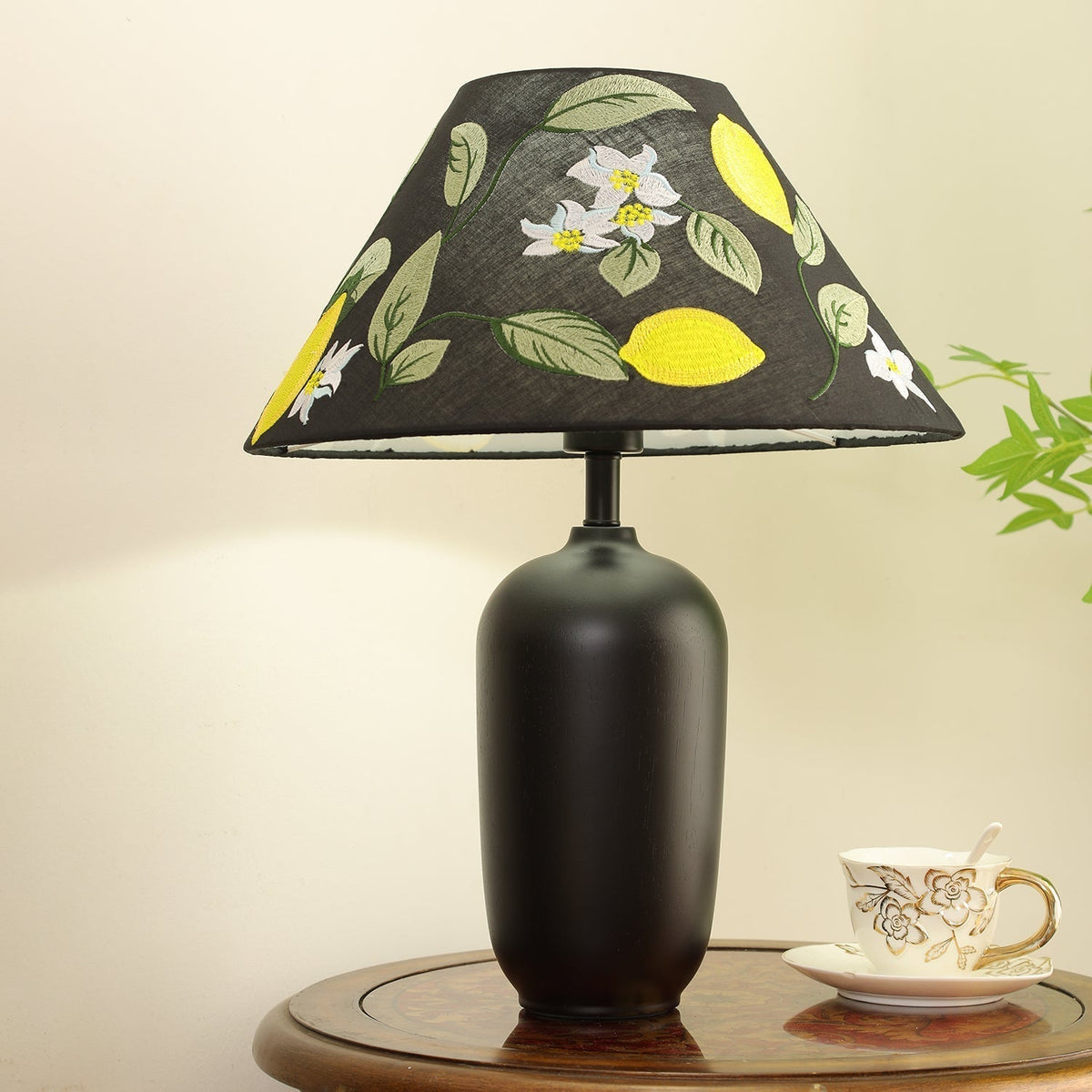 Sienna Wood & Fabric Classic Table Lamp