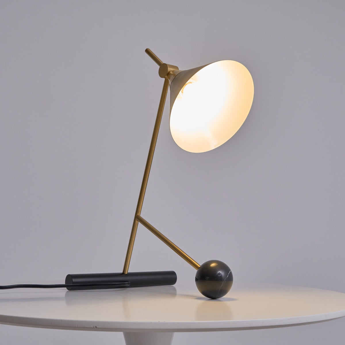 Avelo Marble Geometric Table Lamp