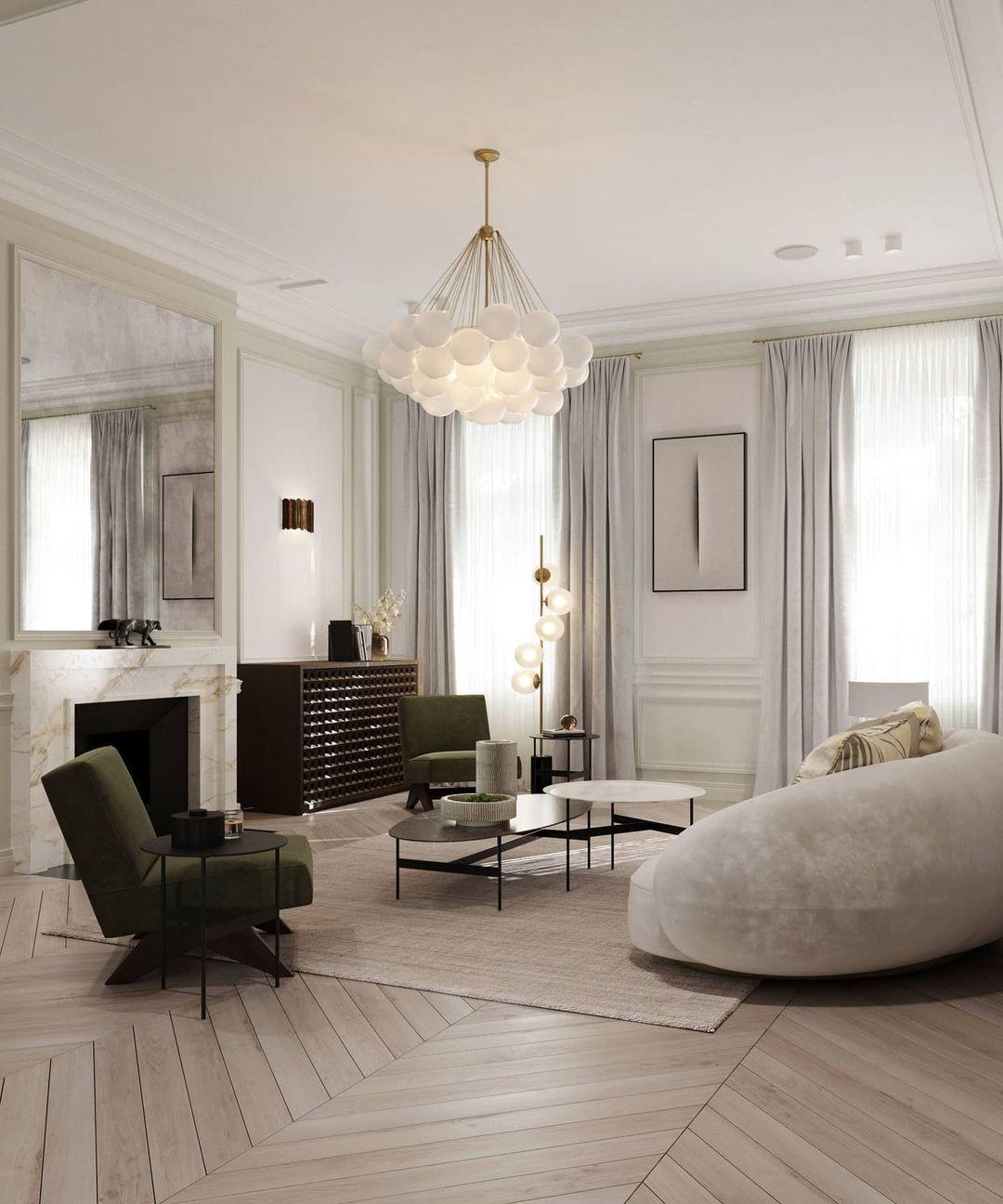 Eiririra Chandelier Bubble Frosted Glass