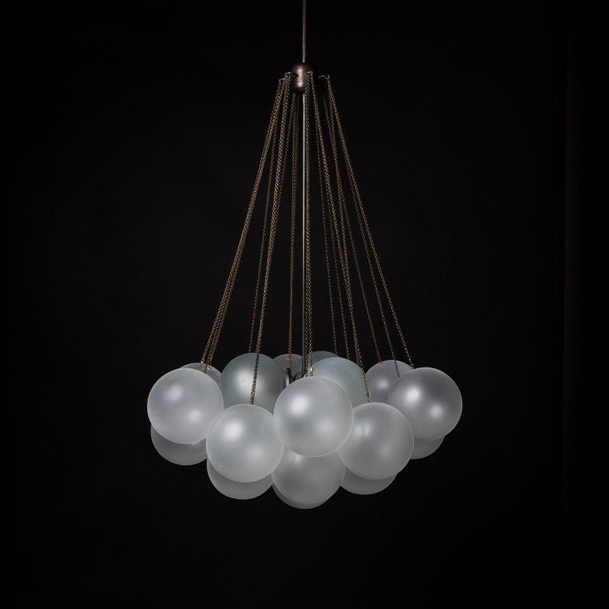 Eiririra Chandelier Bubble Frosted Glass