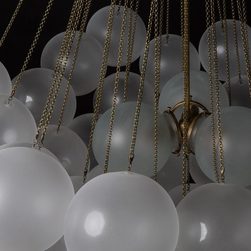 Eiririra Chandelier Bubble Frosted Glass