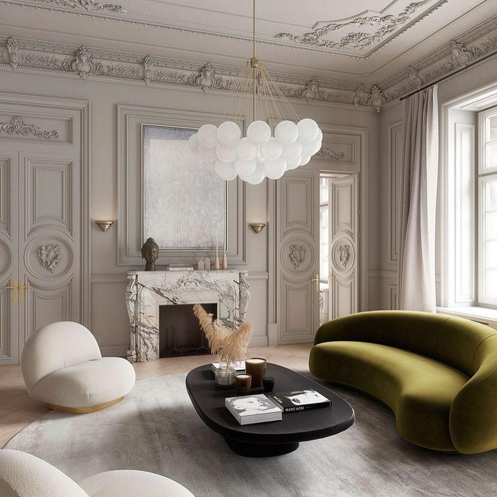 Eiririra Chandelier Bubble Frosted Glass