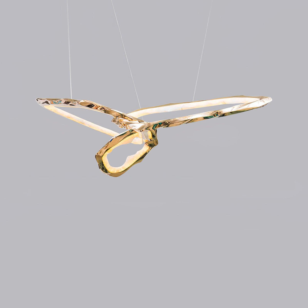 Aballs Cloud Rings Series Brass Chandelier