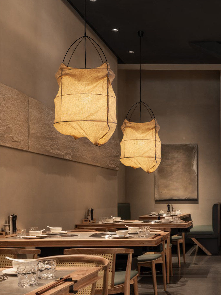 Southvale2 Fabric Cage Pendant Lamp