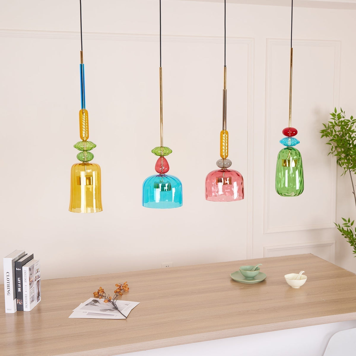 Voshan Bohemian Glass Pendant Lamp