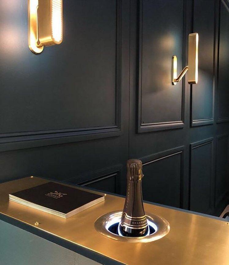 Oriararia Wall Lamp Brass Slotted Grill