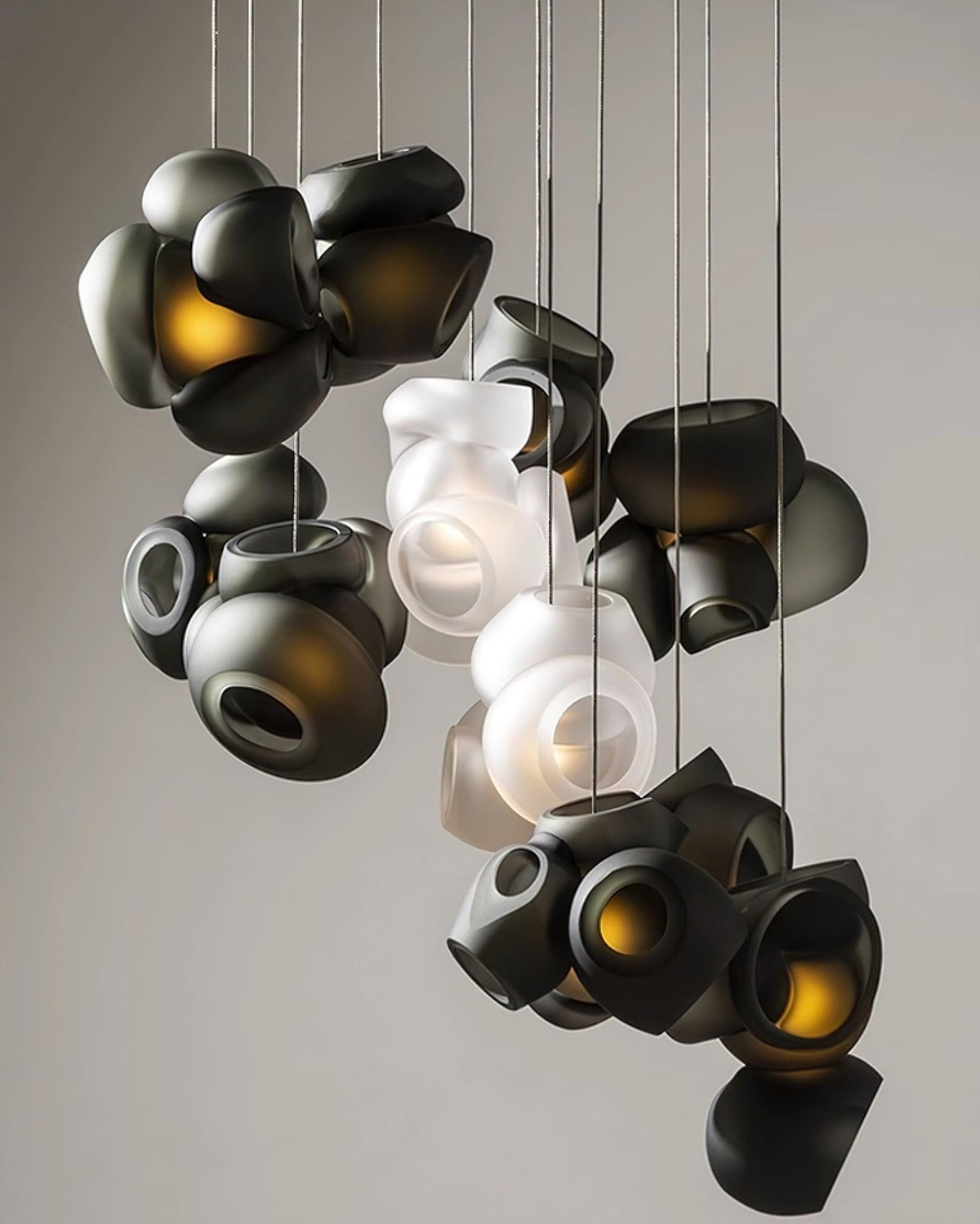 Ursa Bubbles Cluster Glass Pendant Light