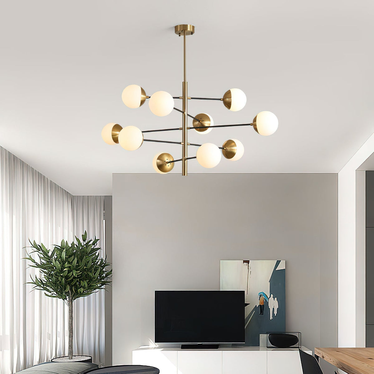 Celisissa Glass Chandelier