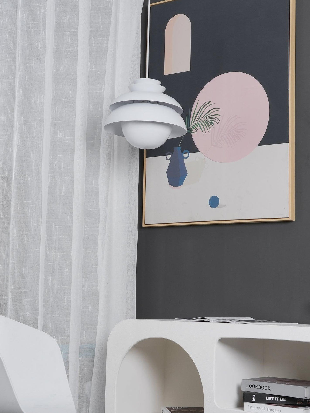 Novenu White Scandinavian Pendant Lamp