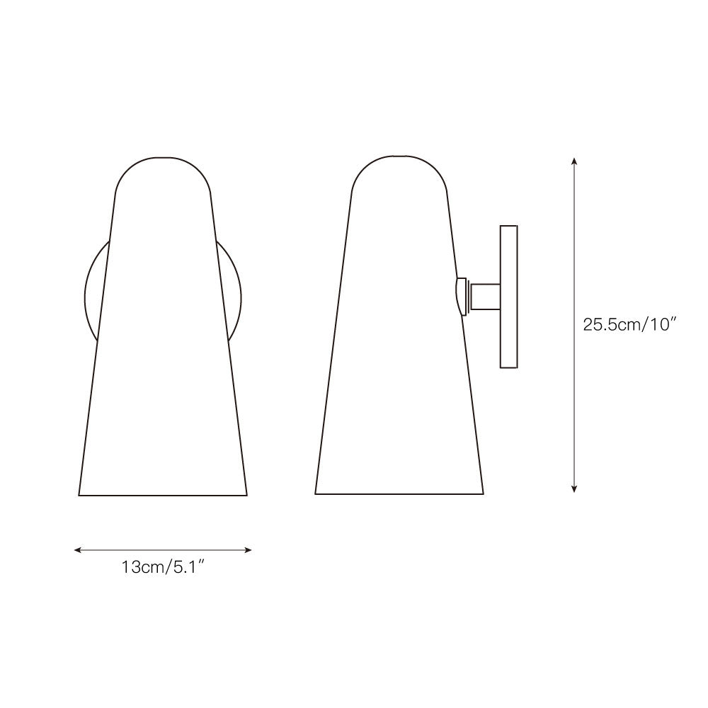 Yoke Glass Wall Lamp