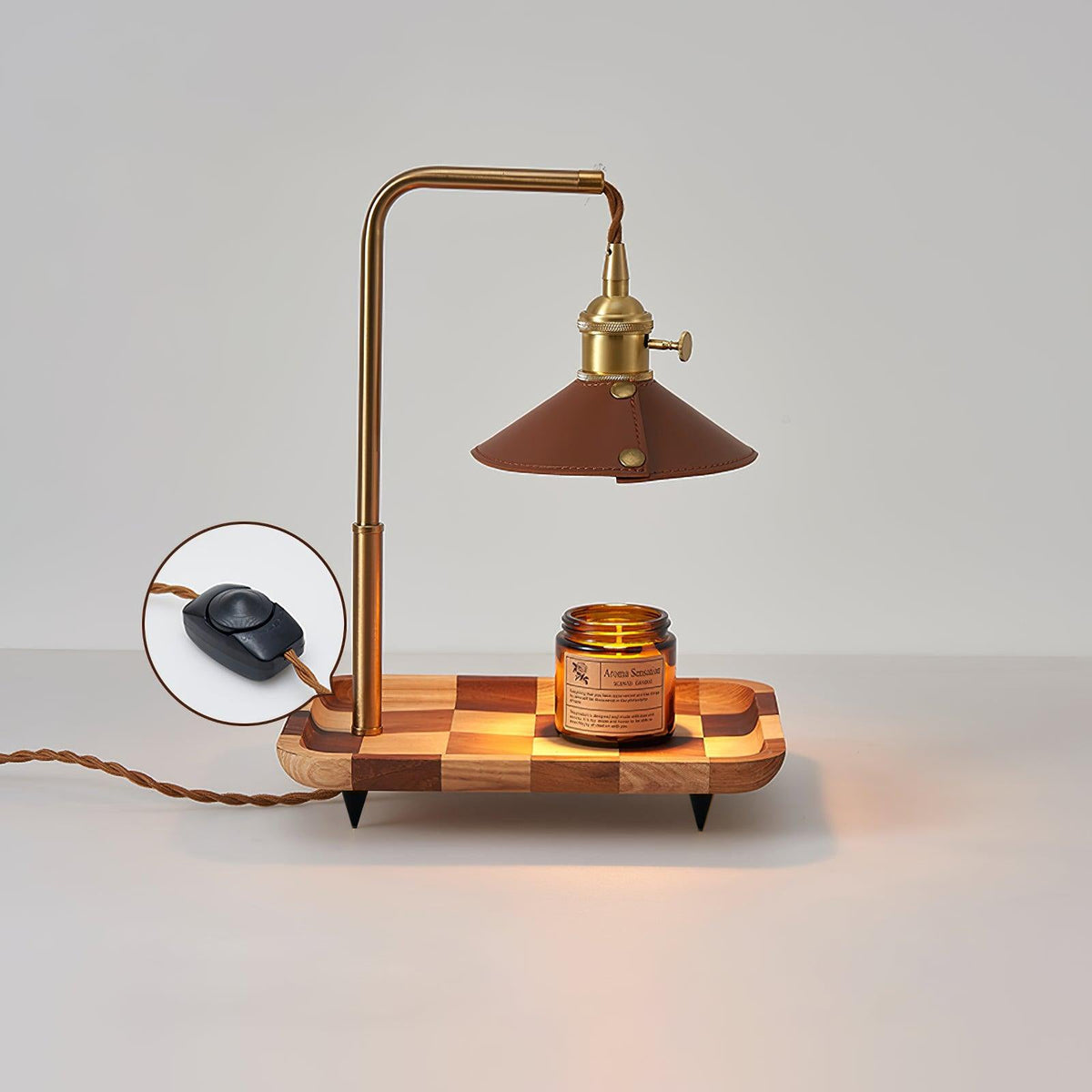 Aol Modern Wood Table Lamp