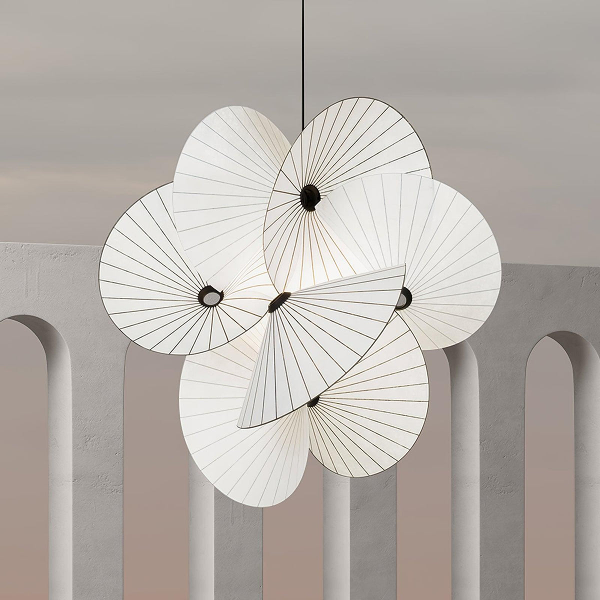 Solarare Fabric Artistic Pendant Light