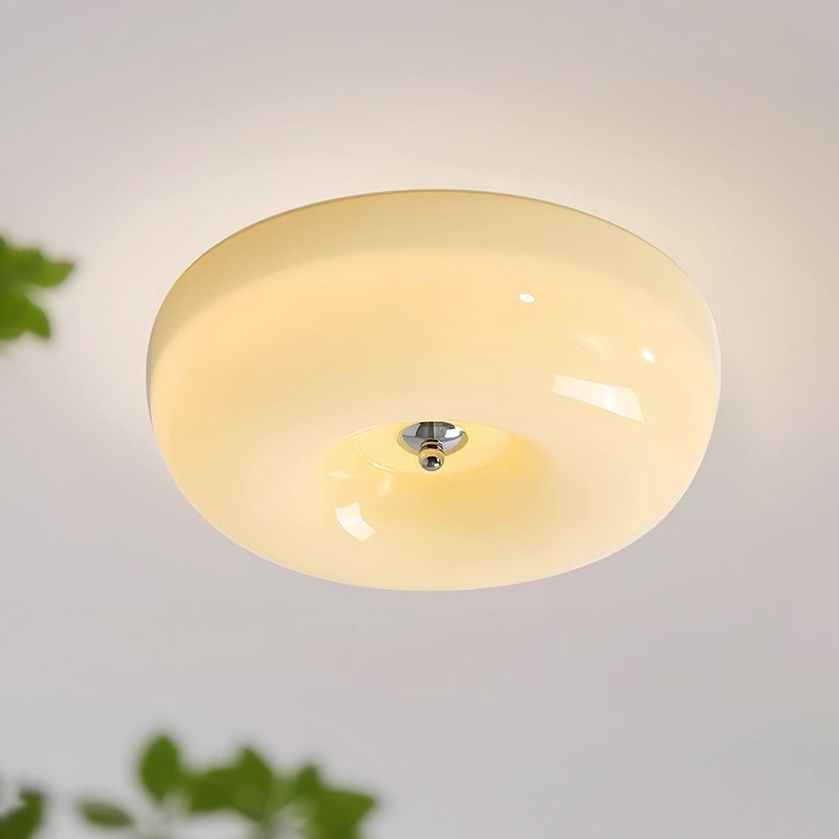 Ziola Swirl Glass Flush Mount Ceiling Light