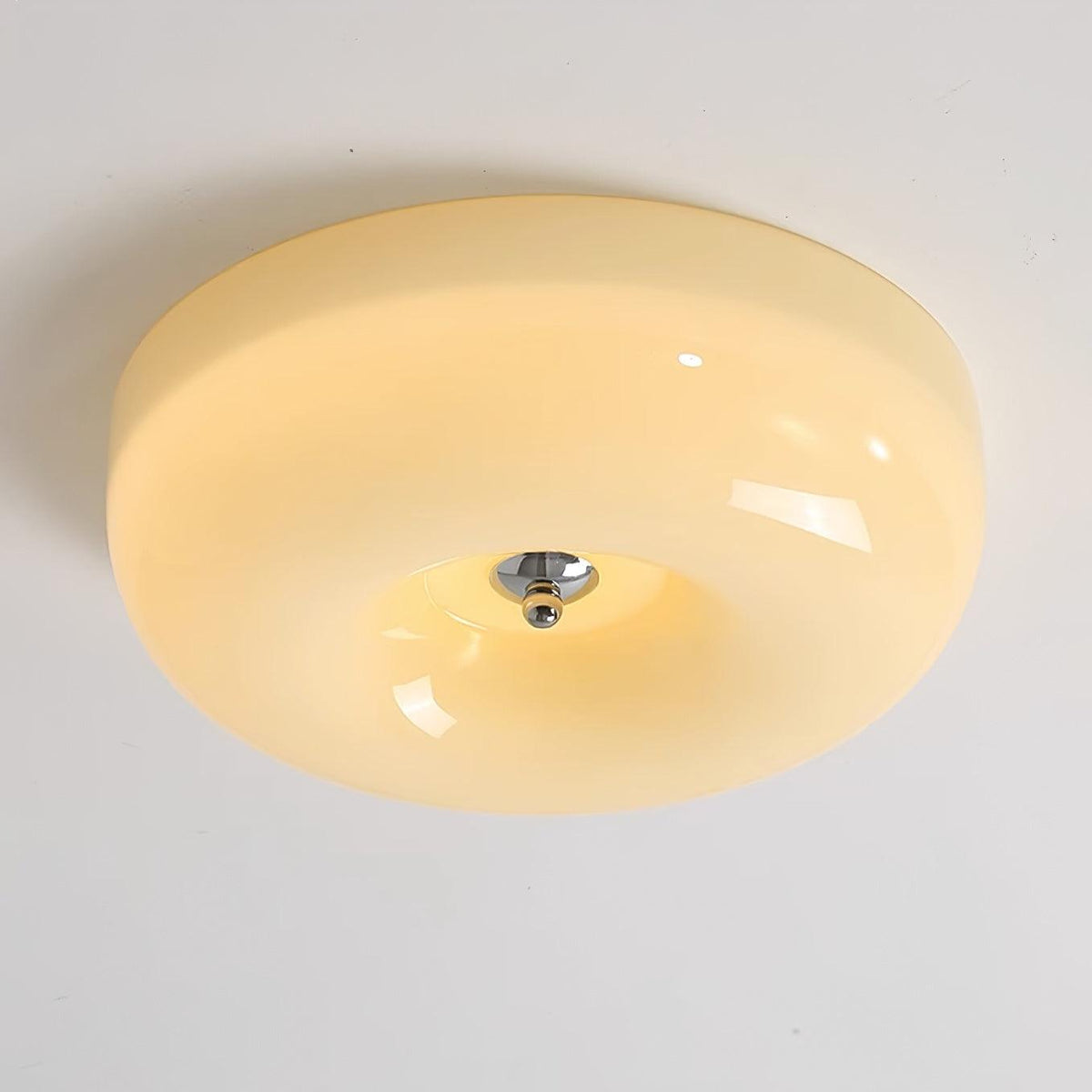 Ziola Swirl Glass Flush Mount Ceiling Light
