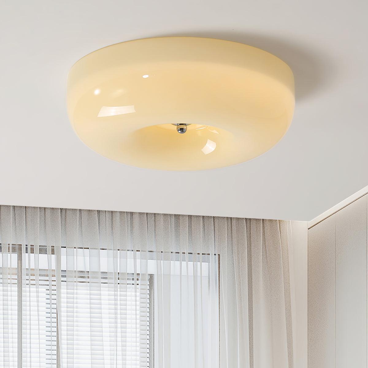 Ziola Swirl Glass Flush Mount Ceiling Light
