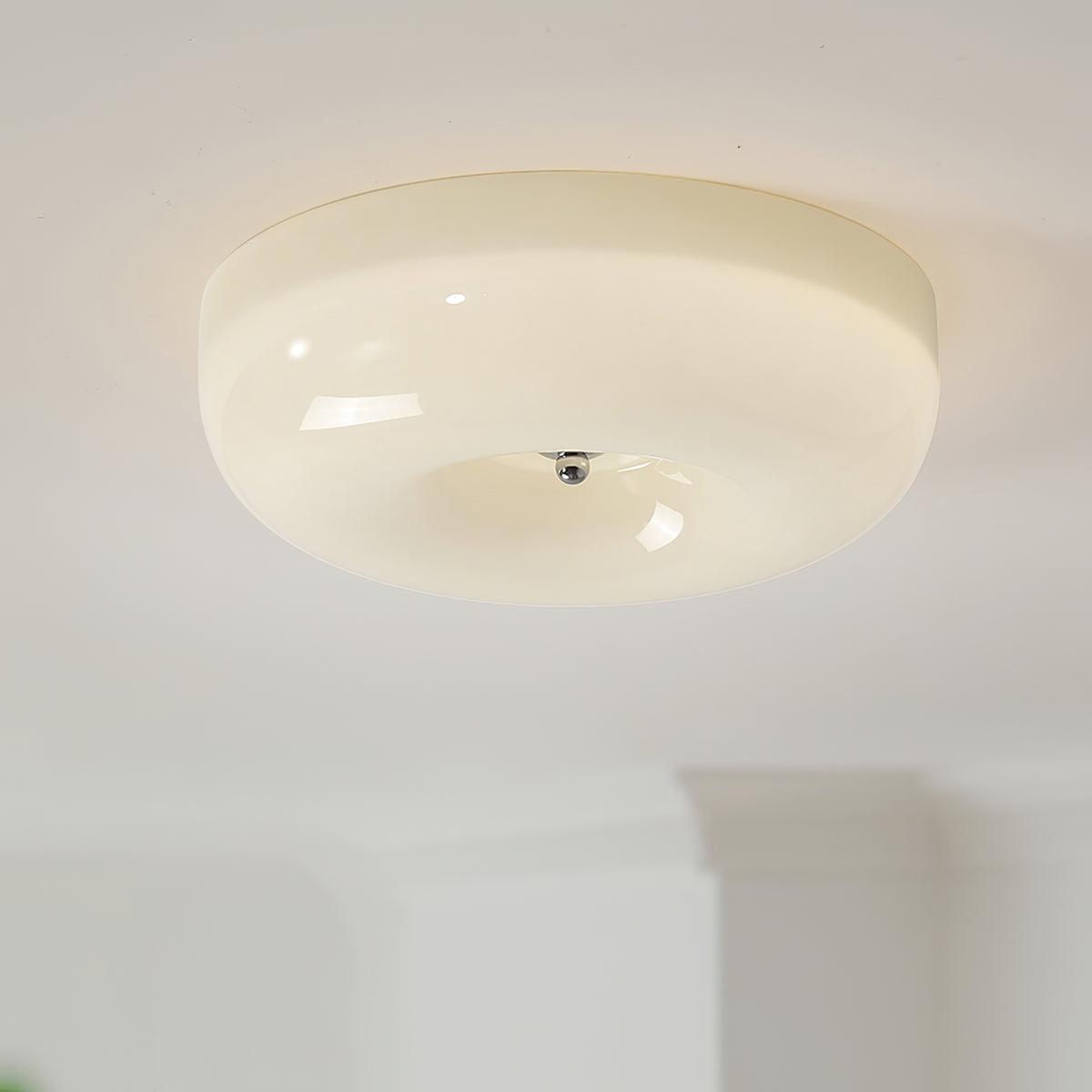 Ziola Swirl Glass Flush Mount Ceiling Light