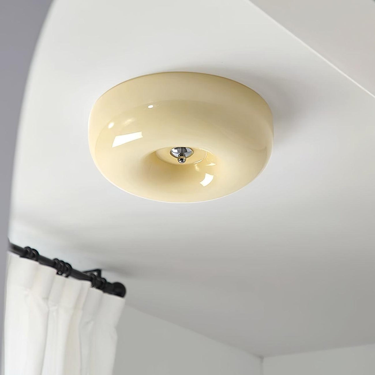 Ziola Swirl Glass Flush Mount Ceiling Light