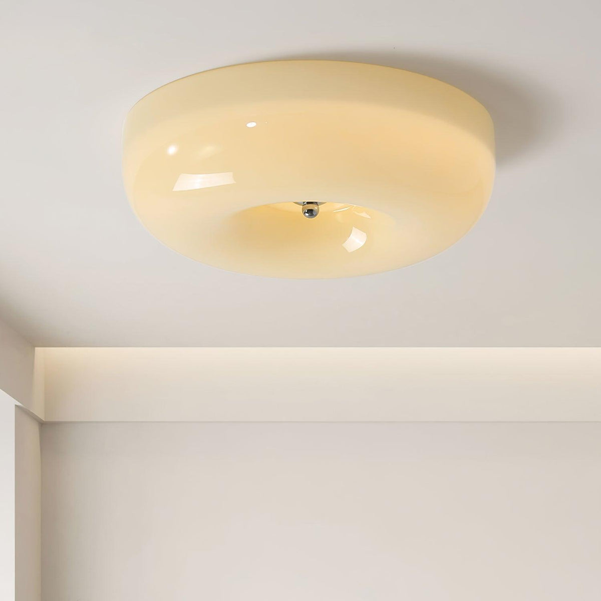 Ziola Swirl Glass Flush Mount Ceiling Light